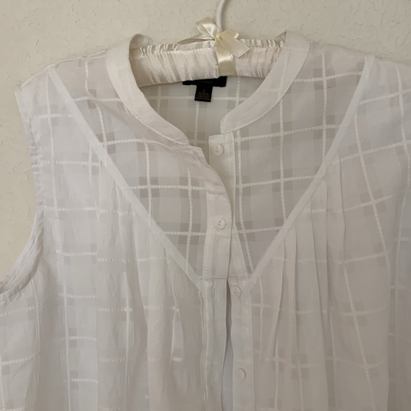 Anthropologie Current Air white blouse - Picture 2 of 9